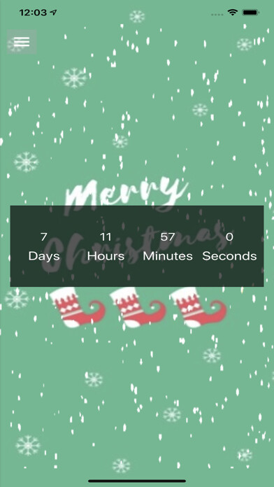 Emulate iPhone app Christmas Counter using MyAndroid