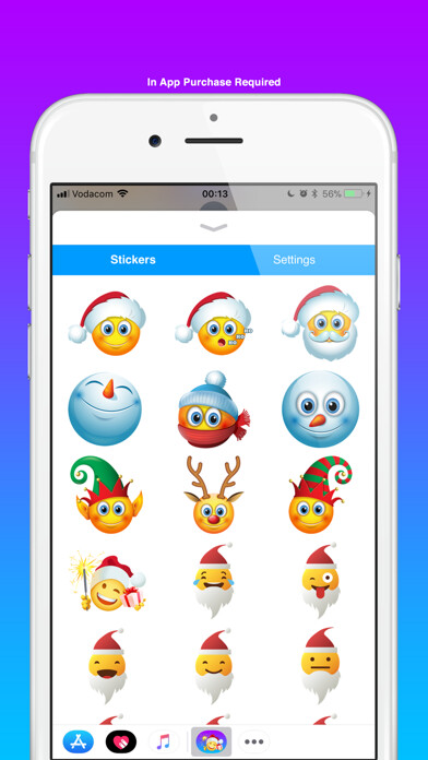 Emulate iPhone app Christmas emoji & Santa Claus using MyAndroid Emulate iPhone app Christmas emoji & Santa Claus using MyAndroid