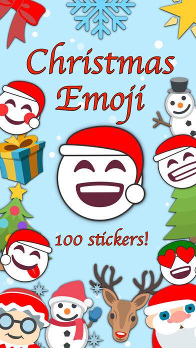 Emulate iPhone app Christmas Emoji • Stickers using MyAndroid