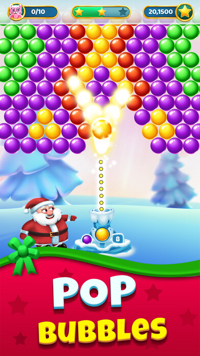 Emulate iPhone app Christmas Games - Bubble Pop using MyAndroid Emulate iPhone app Christmas Games - Bubble Pop using MyAndroid