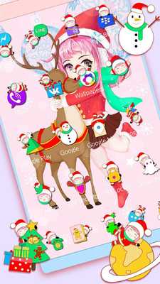 Emulate Android APK Christmas Girl Theme Emulate Android APK Christmas Girl Theme