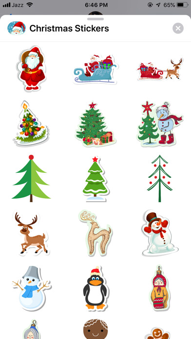 Emulate iPhone app Christmas Holidays Stickers using MyAndroid Emulate iPhone app Christmas Holidays Stickers using MyAndroid