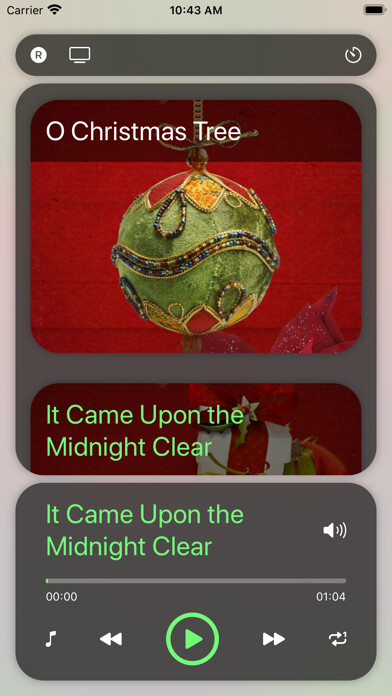 Emulate iPhone app Christmas Hymns Holiday Themes using MyAndroid Emulate iPhone app Christmas Hymns Holiday Themes using MyAndroid