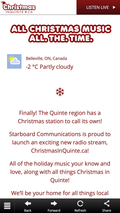 Emulate iPhone app Christmas In Quinte using MyAndroid Emulate iPhone app Christmas In Quinte using MyAndroid