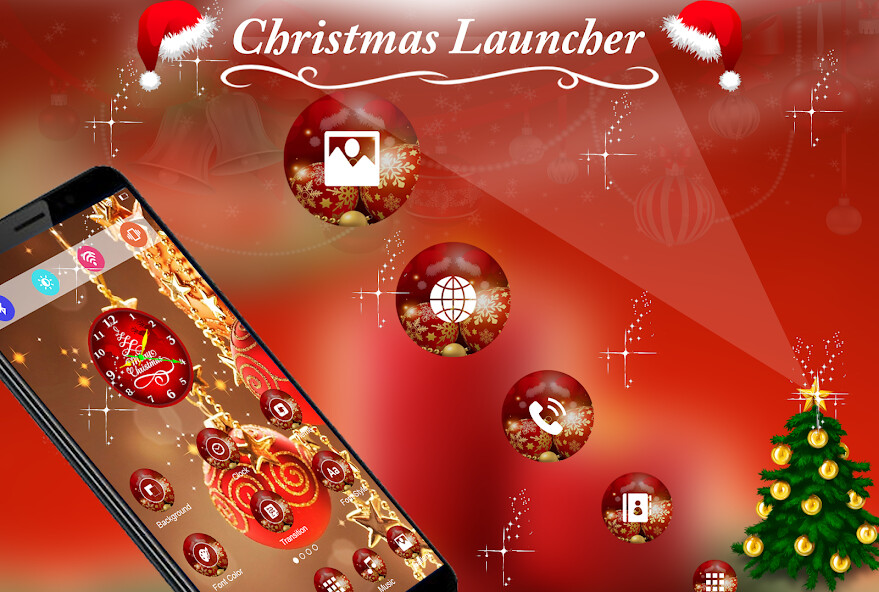 Emulate Android APK Christmas Launcher