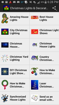 Emulate Android APK Christmas Lights  Decorations