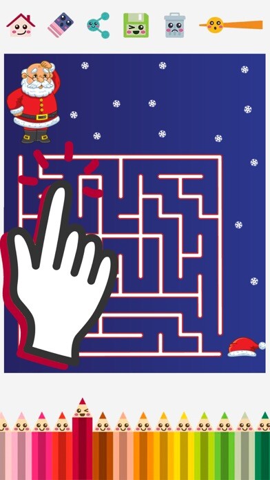 Emulate iPhone app Christmas mazes & puzzle using MyAndroid Emulate iPhone app Christmas mazes & puzzle using MyAndroid