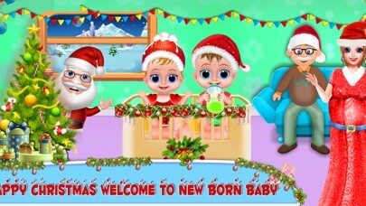 Emulate iPhone app Christmas Mommy & Baby Twins using MyAndroid