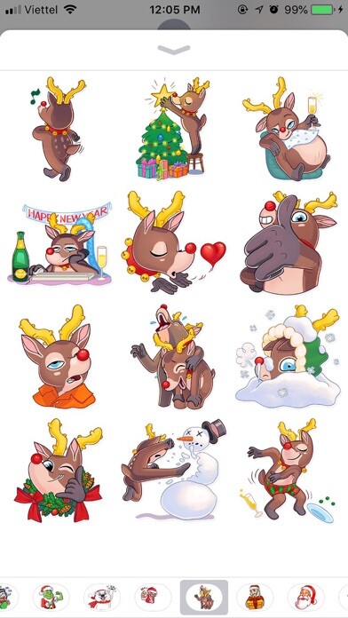 Emulate iPhone app Christmas Mr Deer Sticker 2019 using MyAndroid Emulate iPhone app Christmas Mr Deer Sticker 2019 using MyAndroid