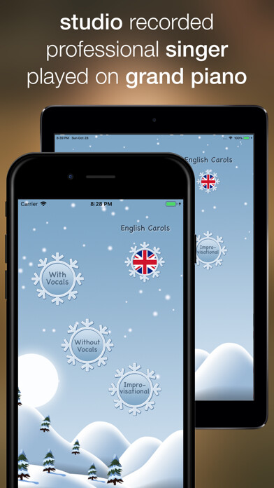 Emulate iPhone app Christmas Music - sing along using MyAndroid Emulate iPhone app Christmas Music - sing along using MyAndroid
