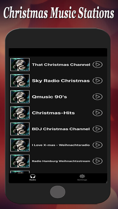 Emulate iPhone app Christmas Music Stations using MyAndroid Emulate iPhone app Christmas Music Stations using MyAndroid