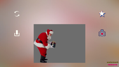 Emulate iPhone app Christmas photo by Santa Claus using MyAndroid