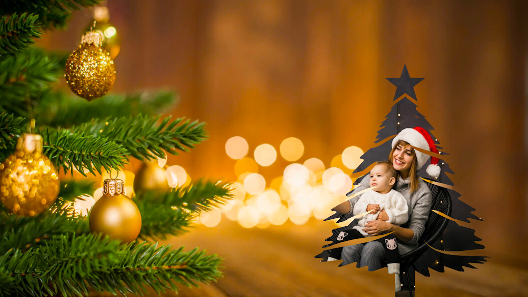 Emulate iPhone app Christmas Photo Editor Frames using MyAndroid