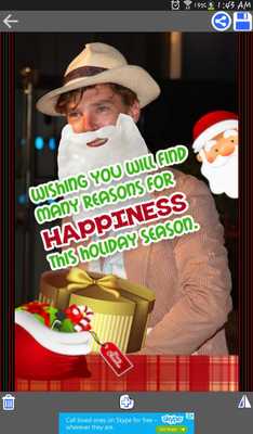 Emulate Android APK Christmas Photo Greeting Card