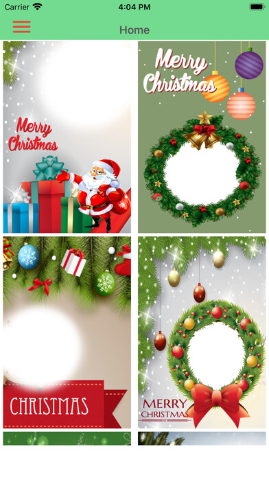 Emulate iPhone app Christmas Picture Frame using MyAndroid