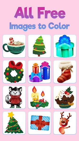 Run android online APK Christmas Pixel Art Coloring from MyAndroid or emulate Christmas Pixel Art Coloring using MyAndroid