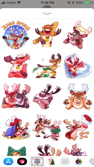 Emulate iPhone app Christmas Reindeer Fun Sticker using MyAndroid Emulate iPhone app Christmas Reindeer Fun Sticker using MyAndroid