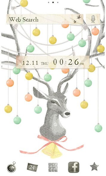Emulate Android APK Christmas Reindeer Wallpaper