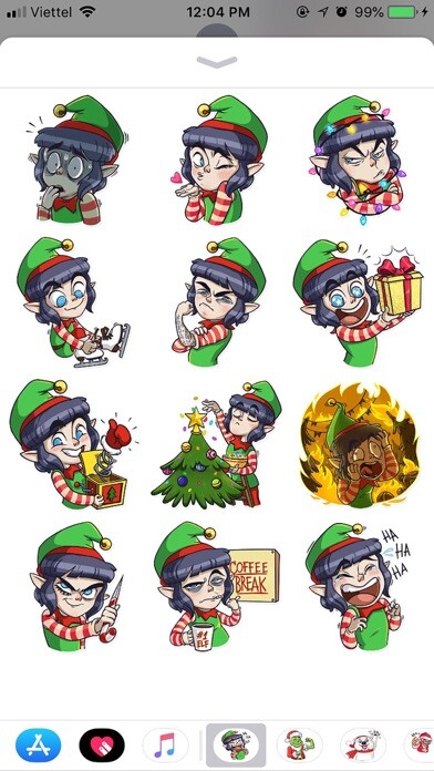 Emulate iPhone app Christmas Santa Funny Sticker using MyAndroid Emulate iPhone app Christmas Santa Funny Sticker using MyAndroid