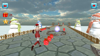Emulate iPhone app Christmas Santa Girl Run using MyAndroid