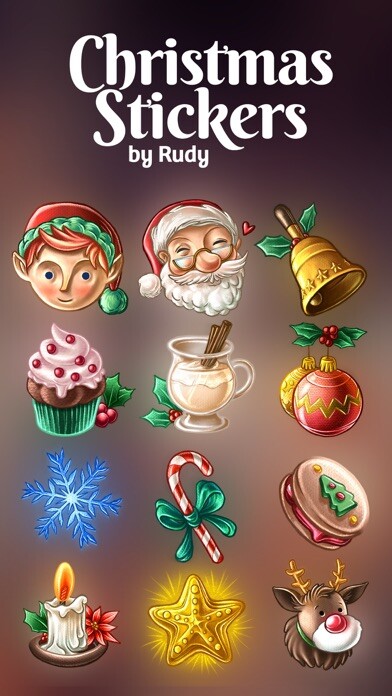 Emulate iPhone app Christmas Stickers by Rudy using MyAndroid Emulate iPhone app Christmas Stickers by Rudy using MyAndroid