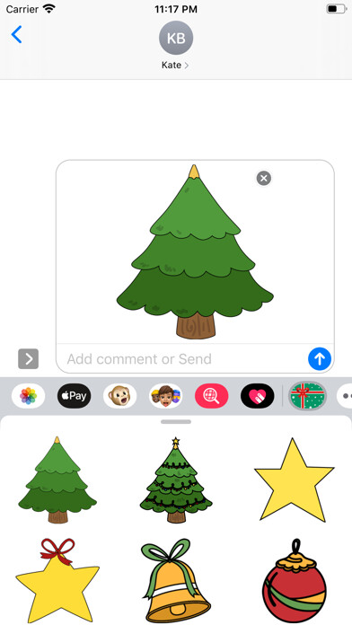 Emulate iPhone app Christmas Talk Sticker using MyAndroid Emulate iPhone app Christmas Talk Sticker using MyAndroid