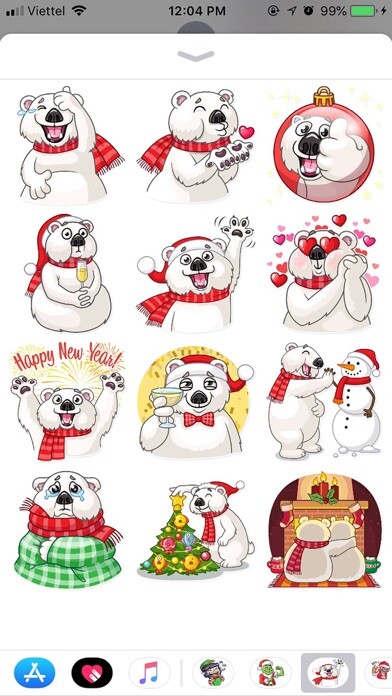 Emulate iPhone app Christmas Ted Frosty Sticker using MyAndroid Emulate iPhone app Christmas Ted Frosty Sticker using MyAndroid