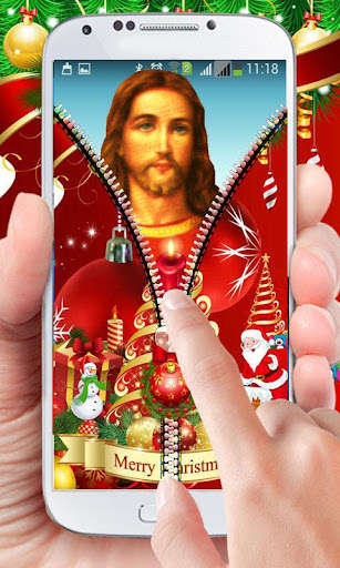 Run android online APK Christmas Theme Zipper Lock from MyAndroid or emulate Christmas Theme Zipper Lock using MyAndroid