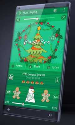 Emulate Android APK Christmas tree PlayerPro Skin