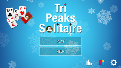 Emulate iPhone app Christmas Tri-Peaks Solitaire using MyAndroid
