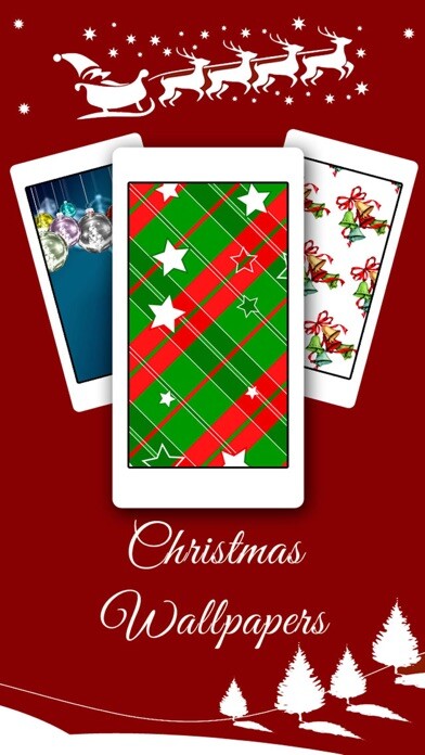 Emulate iPhone app Christmas Wallpapers & Backgrounds MERRY CHRISTMAS using MyAndroid
