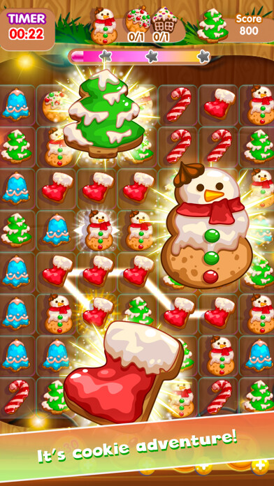 Emulate iPhone app Christmas Winter Mania - Free Match 3 Puzzle using MyAndroid