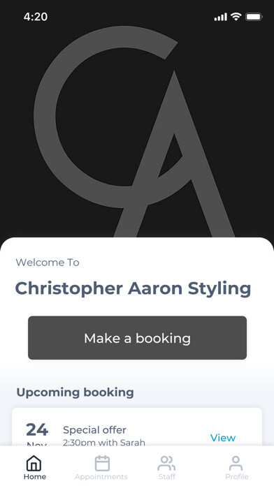 Emulate iPhone app Christopher Aaron Styling using MyAndroid Emulate iPhone app Christopher Aaron Styling using MyAndroid