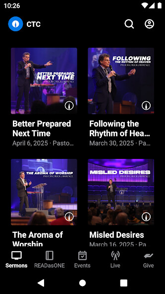 Emulate iPhone app Christ Temple Church using MyAndroid