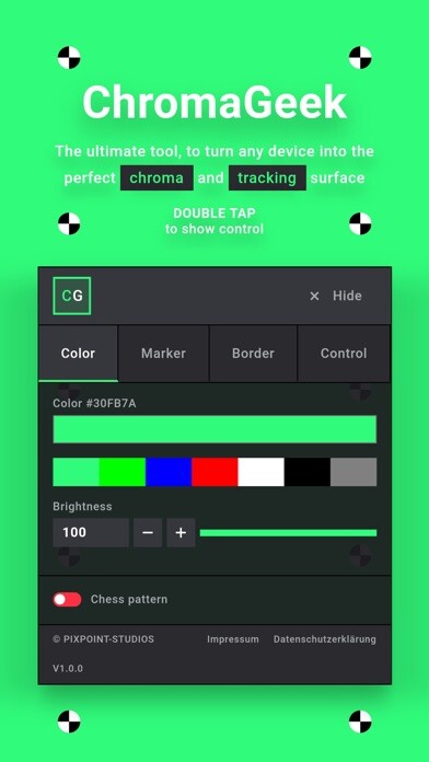 Emulate iPhone app ChromaGeek using MyAndroid