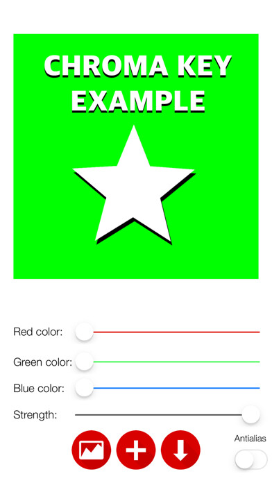 Emulate iPhone app Chroma Key FX - Green Screen using MyAndroid