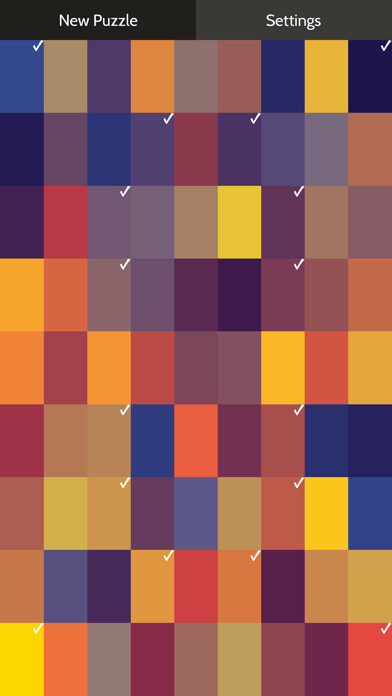 Emulate iPhone app Chromatic: Color Puzzles using MyAndroid