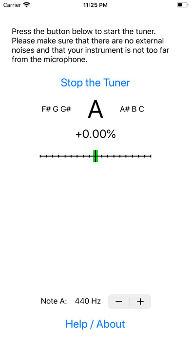 Emulate iPhone app Chromatic Instrument Tuner using MyAndroid Emulate iPhone app Chromatic Instrument Tuner using MyAndroid