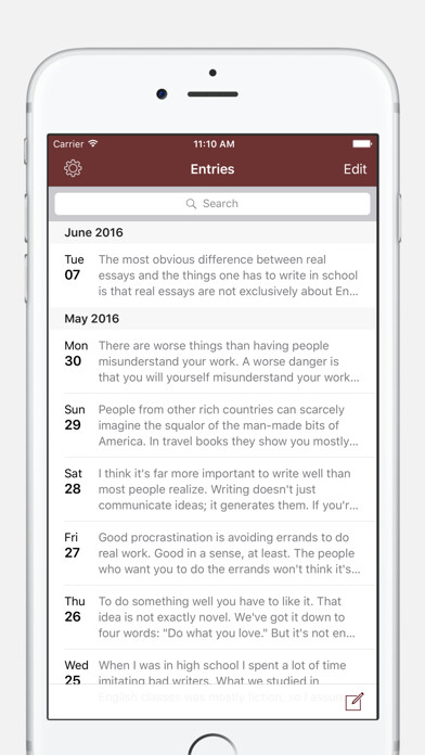 Emulate iPhone app Chronicle - A Personal Journal / Writing Diary using MyAndroid Emulate iPhone app Chronicle - A Personal Journal / Writing Diary using MyAndroid