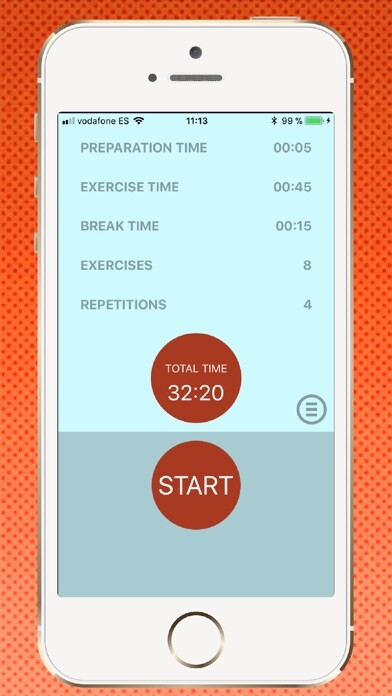 Emulate iPhone app Chronometer - interval workout using MyAndroid Emulate iPhone app Chronometer - interval workout using MyAndroid
