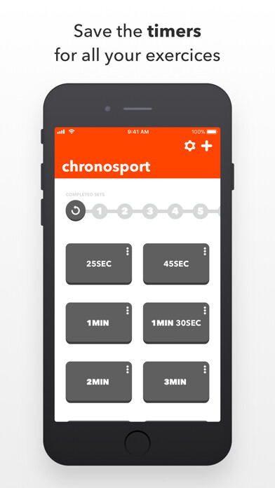 Emulate iPhone app ChronoSport - Fitness Timer using MyAndroid Emulate iPhone app ChronoSport - Fitness Timer using MyAndroid