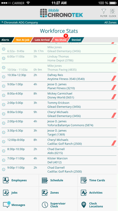 Emulate iPhone app Chronotek App – New! using MyAndroid