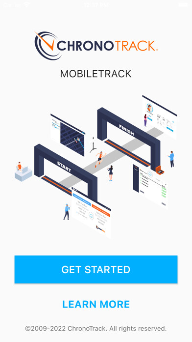 Emulate iPhone app ChronoTrack MobileTrack using MyAndroid