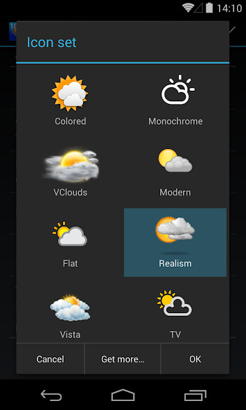Run android online APK Chronus: Realism Weather Icons from MyAndroid or emulate Chronus: Realism Weather Icons using MyAndroid