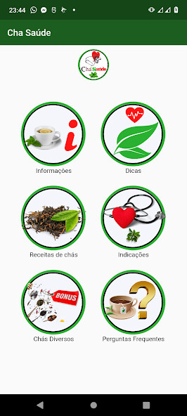 Run android online APK Chá Saúde Ervas Medicinais from MyAndroid or emulate Chá Saúde Ervas Medicinais using MyAndroid