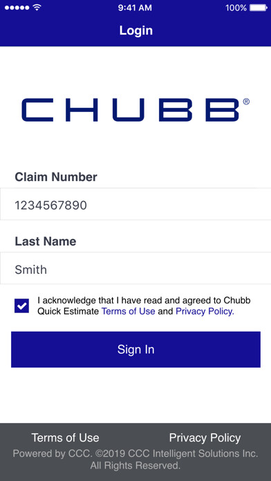 Emulate iPhone app Chubb Auto Mobile Estimate using MyAndroid Emulate iPhone app Chubb Auto Mobile Estimate using MyAndroid