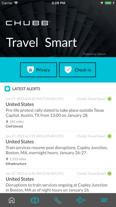 Emulate iPhone app Chubb Travel Smart using MyAndroid Emulate iPhone app Chubb Travel Smart using MyAndroid