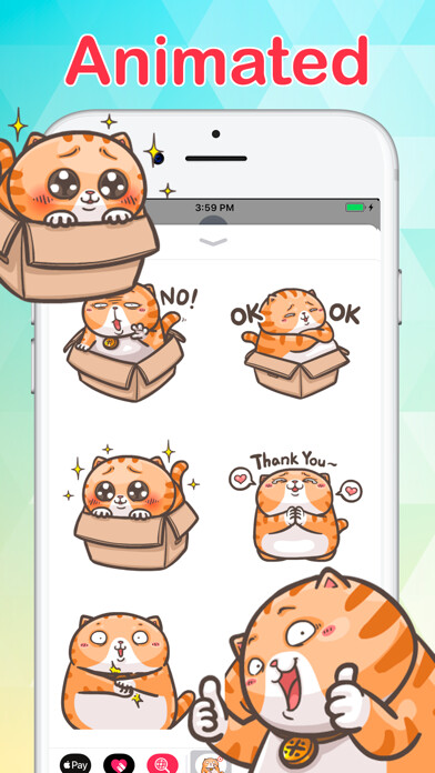 Emulate iPhone app Chubby Cat Stickers Animated using MyAndroid Emulate iPhone app Chubby Cat Stickers Animated using MyAndroid