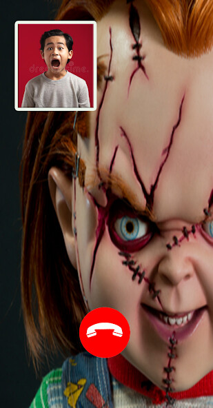 Run android online APK Chucky Fake video call scary from MyAndroid or emulate Chucky Fake video call scary using MyAndroid