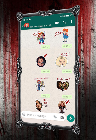 Run android online APK Chucky Stickers from MyAndroid or emulate Chucky Stickers using MyAndroid Run android online APK Chucky Stickers from MyAndroid or emulate Chucky Stickers using MyAndroid